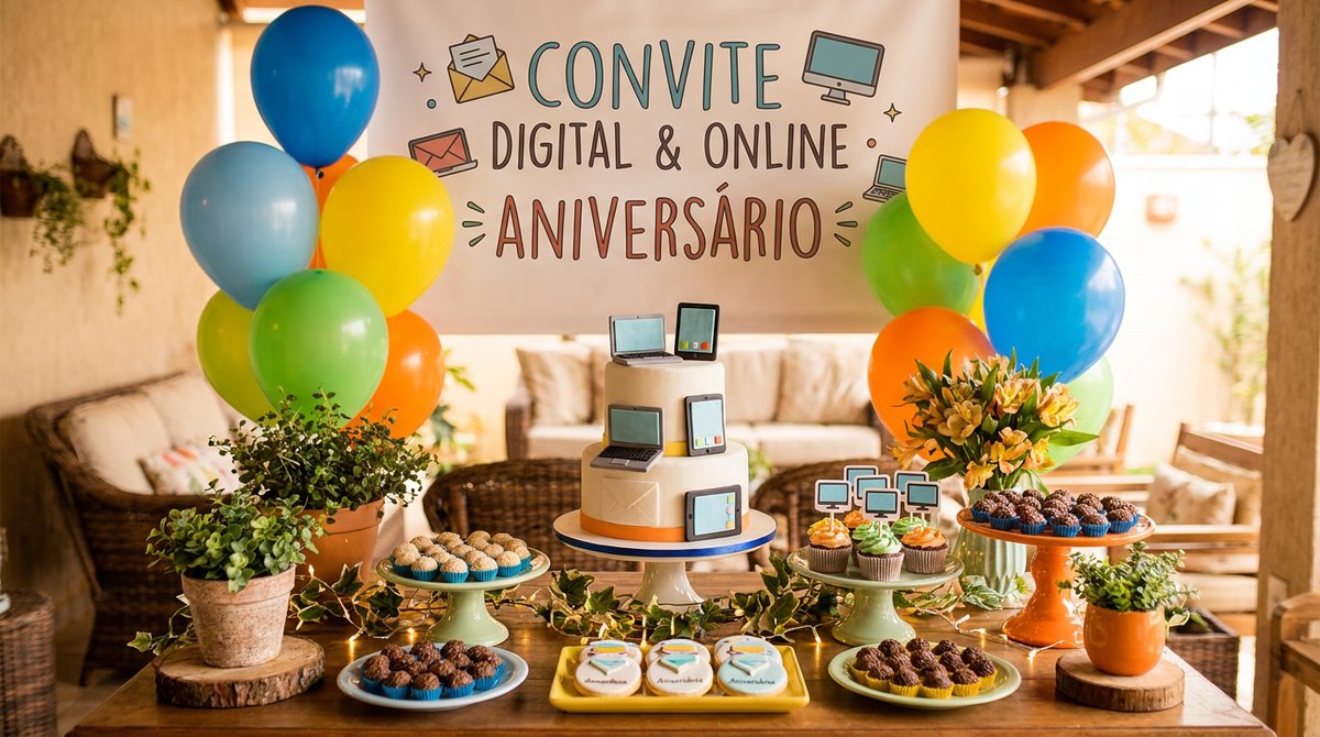 Convite Digital para Aniversário: Tendência que Economiza e Impressiona