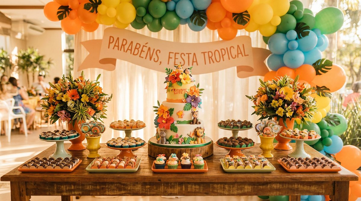 Mesa Principal de Aniversário: O Centro das Atenções