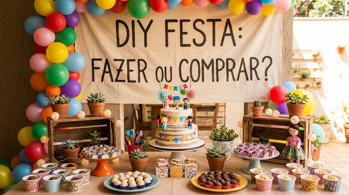 DIY ou Comprar Pronto? Como Decidir na Decoração de Festa