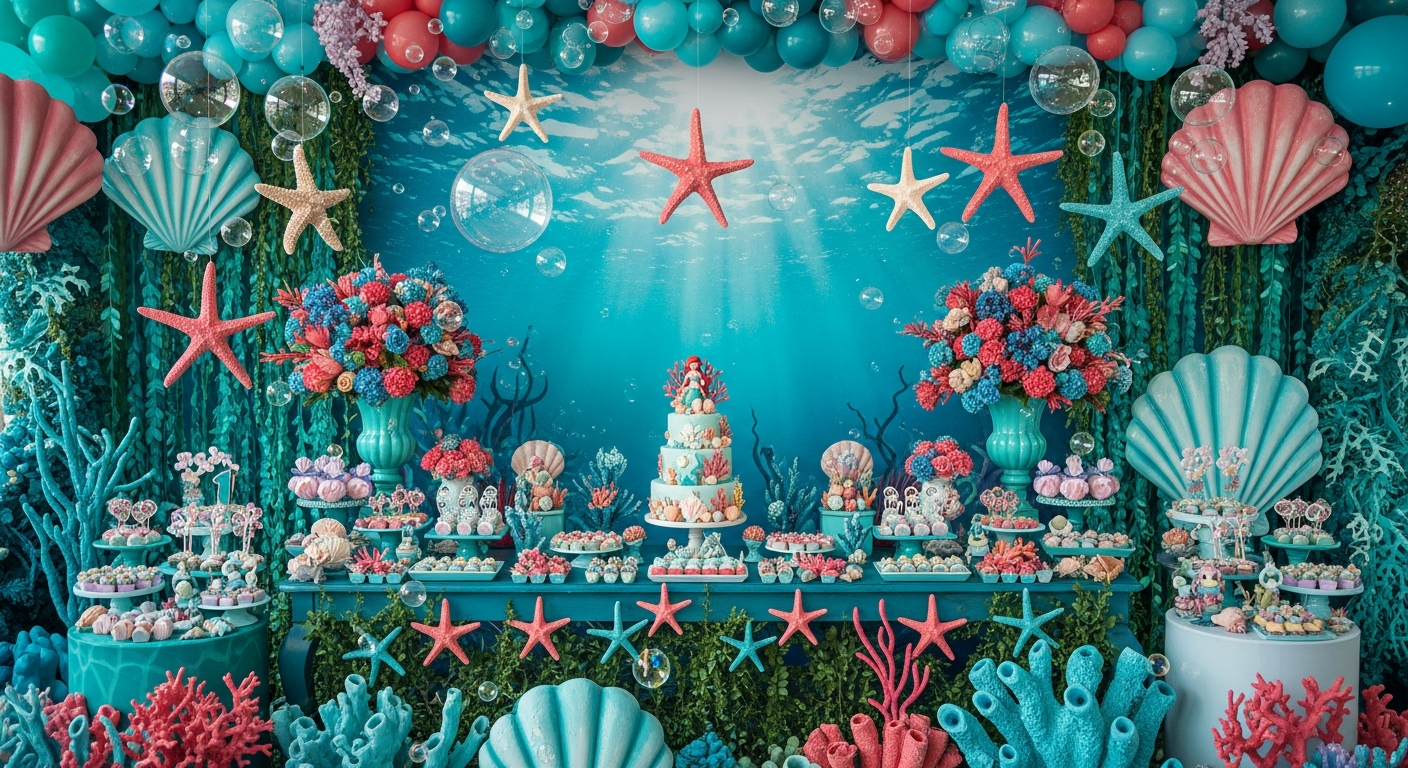 Festa da Ariel: O Fundo do Mar na Sua Decoração