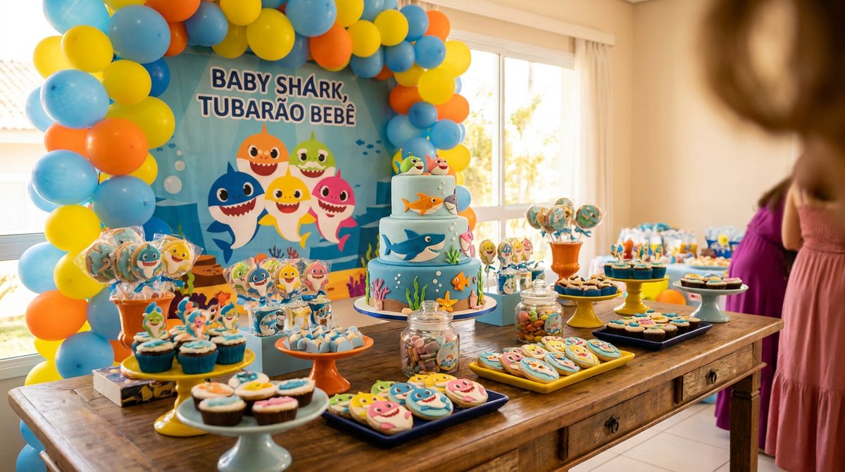 Festa Baby Shark: Doo Doo Doo na Decoração do Seu Filho
