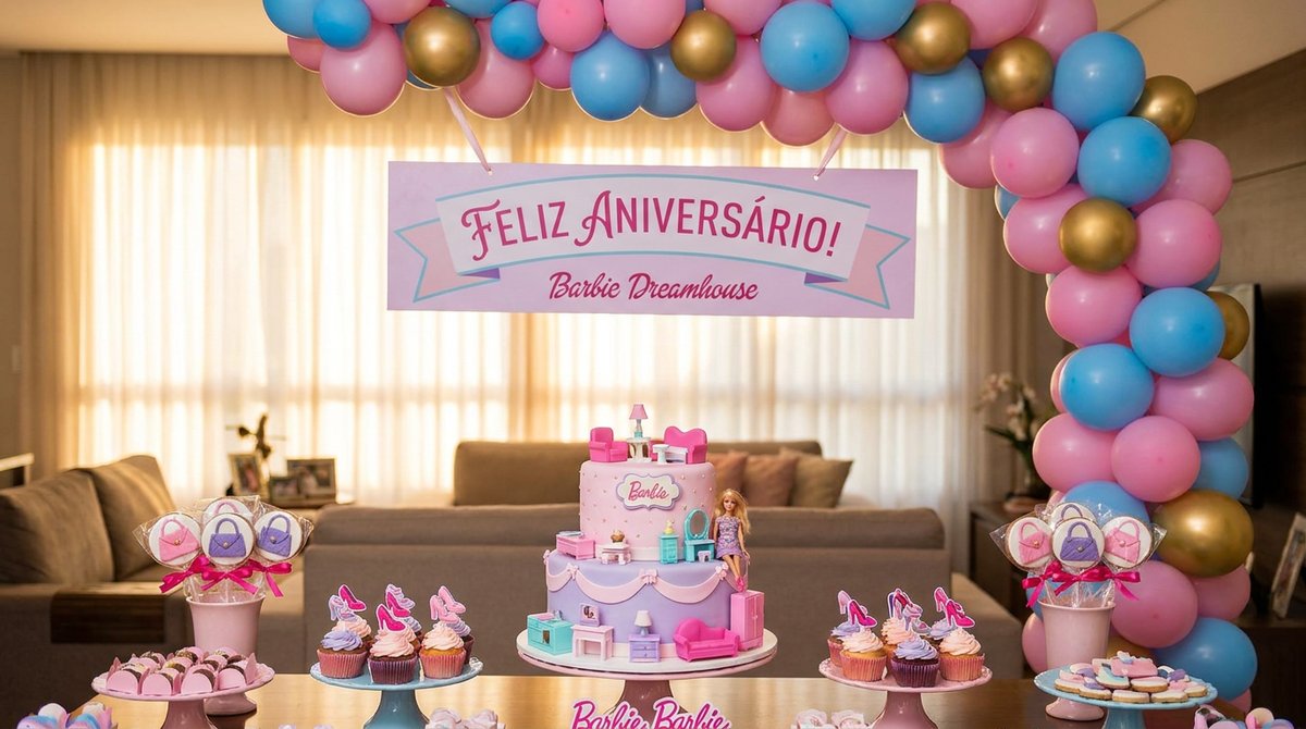 Festa Barbie Dreamhouse: A Casinha dos Sonhos na Festa