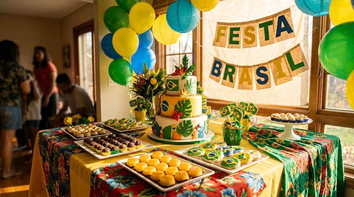 Festa Brasil: Verde, Amarelo e Azul para Celebrar o Hexa