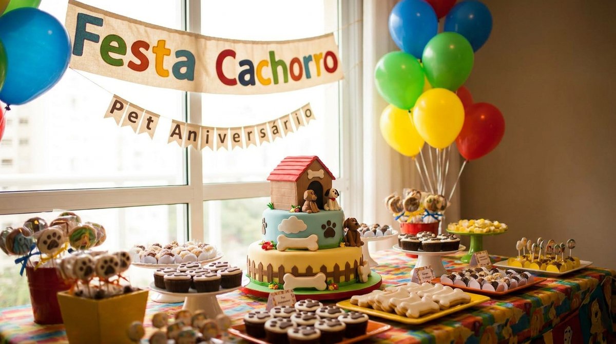 Festa Pet: Comemore com Seu Cão no Tema da Comemoração