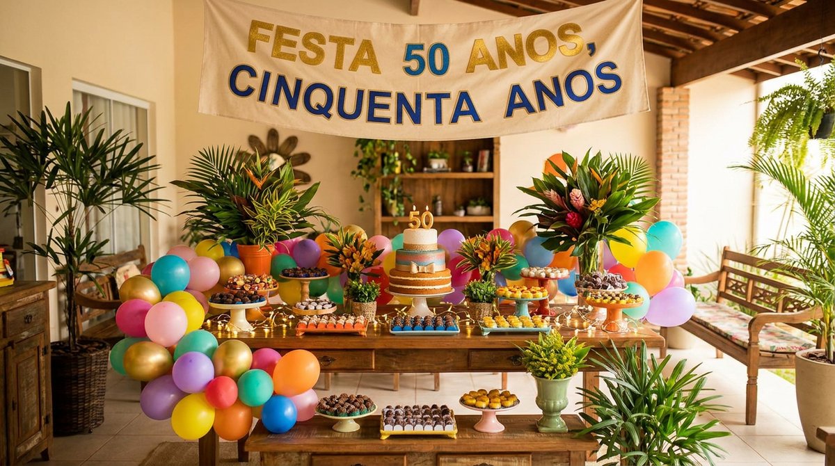 Festa de 50 Anos: Bodas de Ouro na Comemoração
