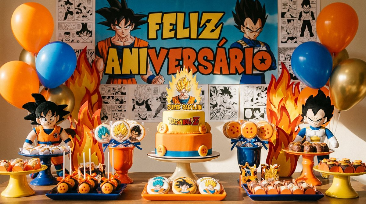 Dragon Ball Z: A Transformação Super Saiyajin na Festa