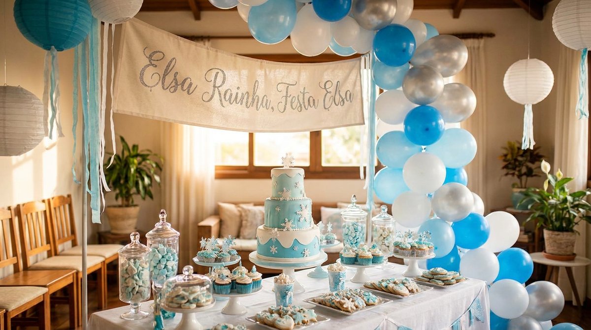 Elsa, Rainha do Gelo: Como Montar a Festa Perfeita