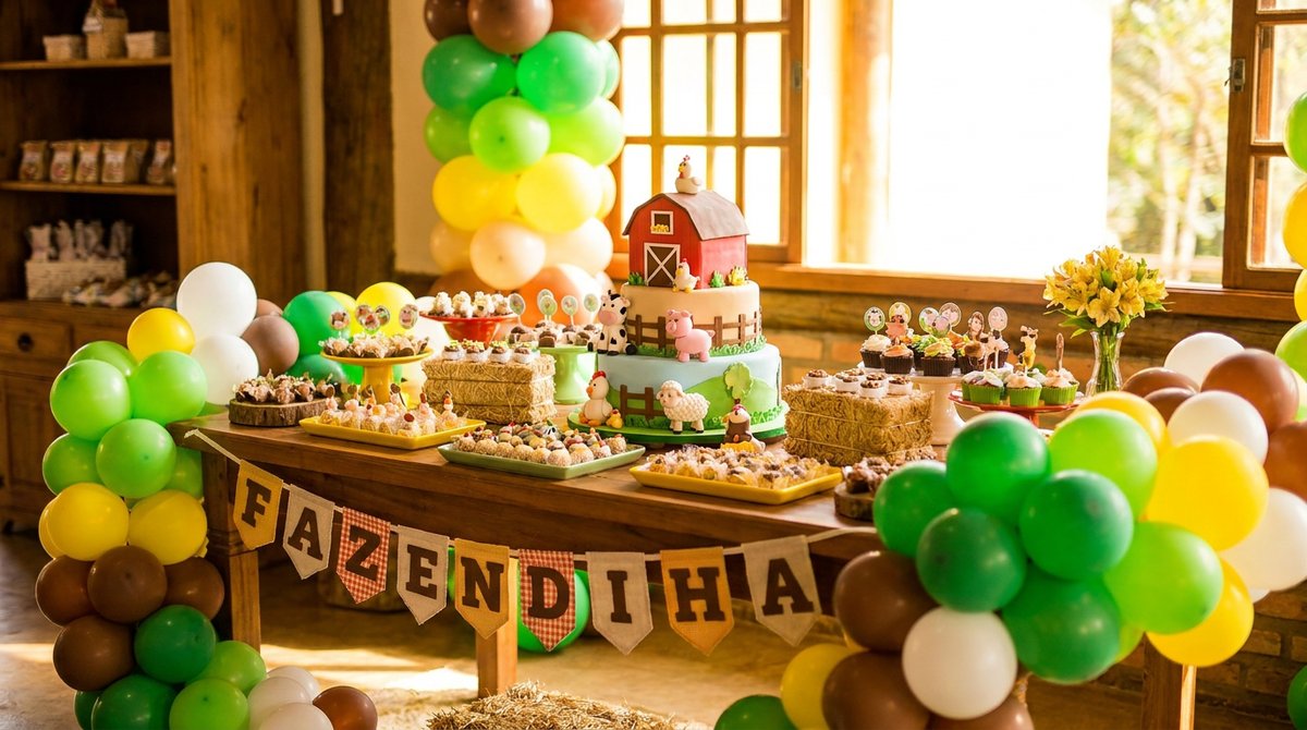 Festa Fazendinha: Animais, Campo Verde e Muita Alegria