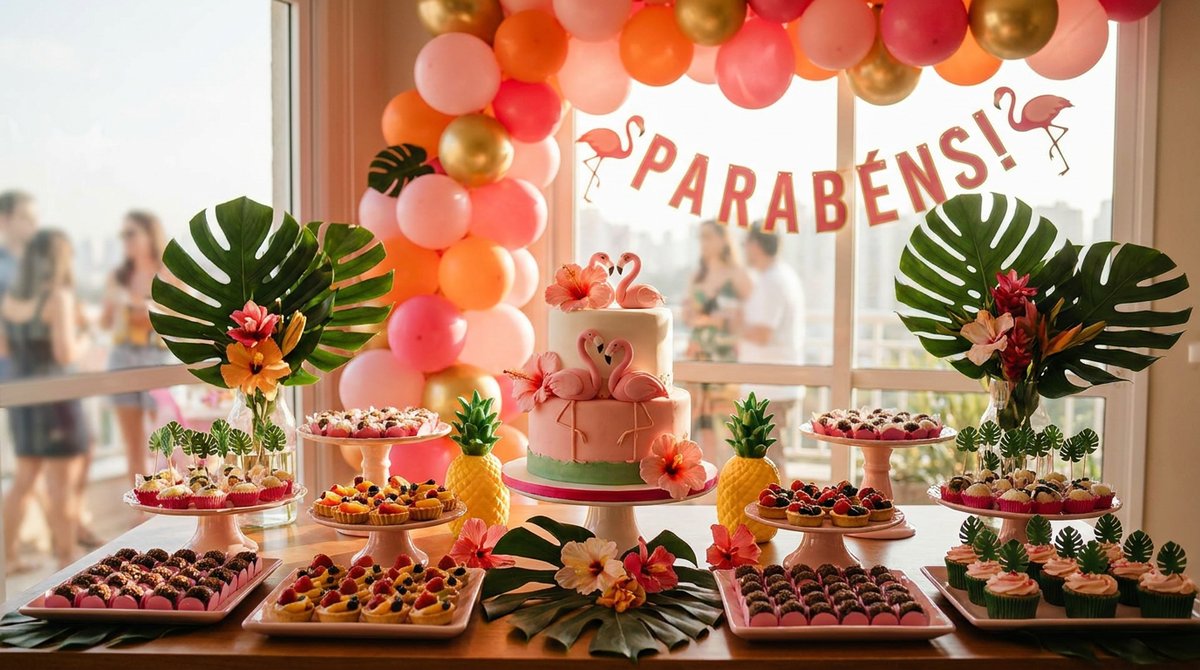 Festa Flamingo: Rosa, Tropical e Cheio de Estilo