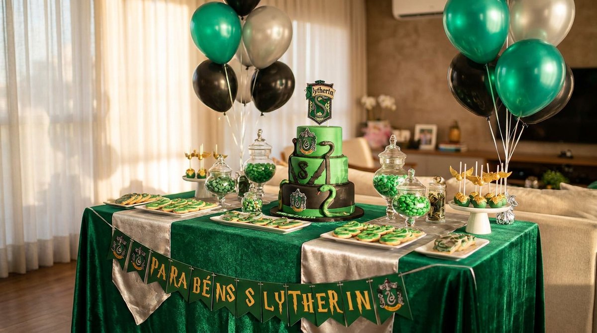 Festa Harry Potter Slytherin: O Lado Misterioso de Hogwarts