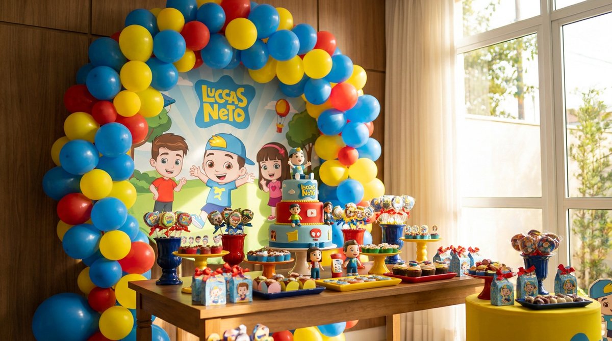 Festa Luccas Neto: O Youtuber Favorito das Crianças na Decoração