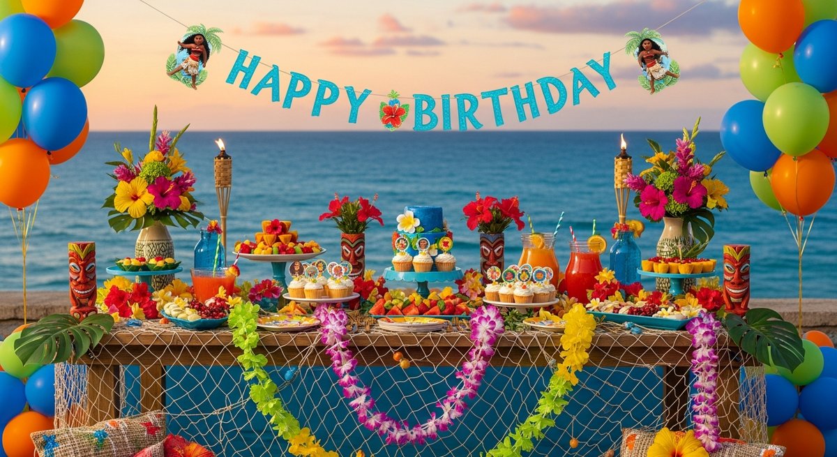 Festa da Moana: Tropical, Colorida e Cheia de Energia