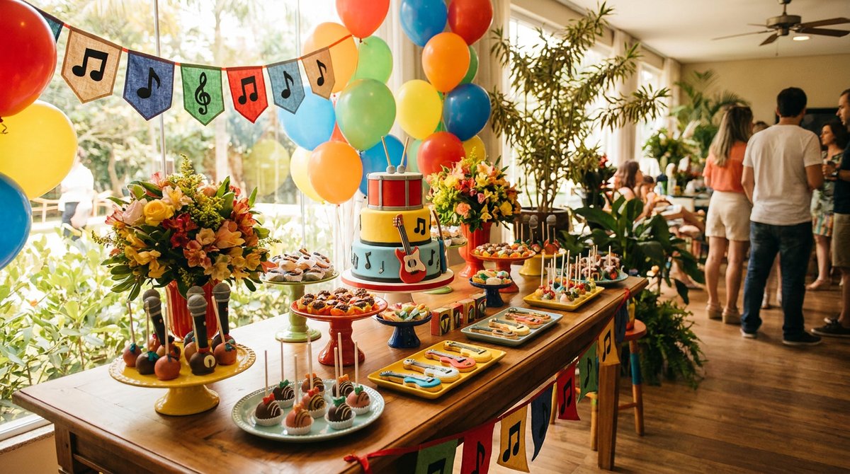 Festa Musical: Instrumentos, Notas e Muito Ritmo na Decoração