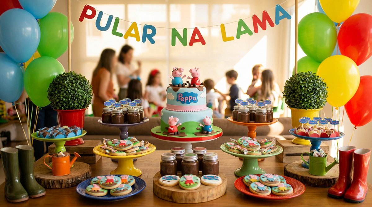 Festa Peppa Pig com Lama: Diversão Garantida para Bebês