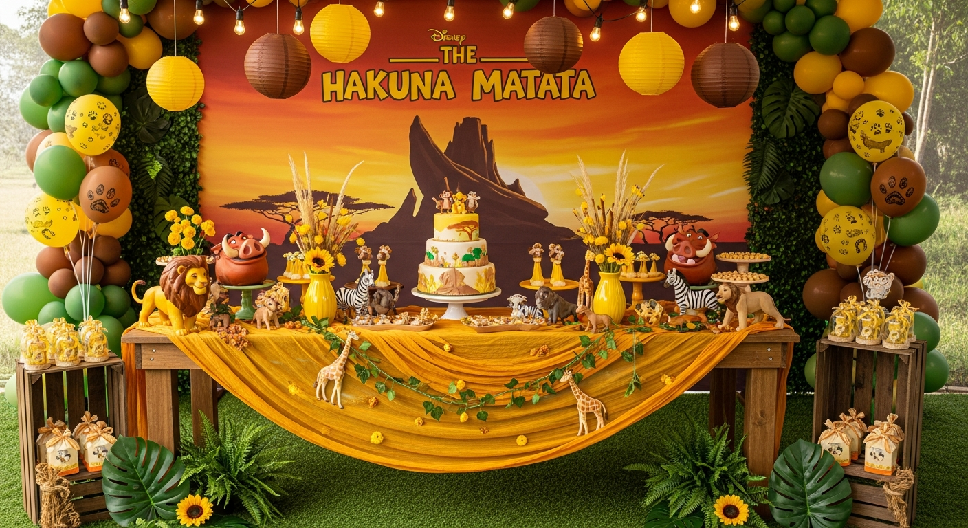 Festa do Rei Leão: Hakuna Matata na Decoração