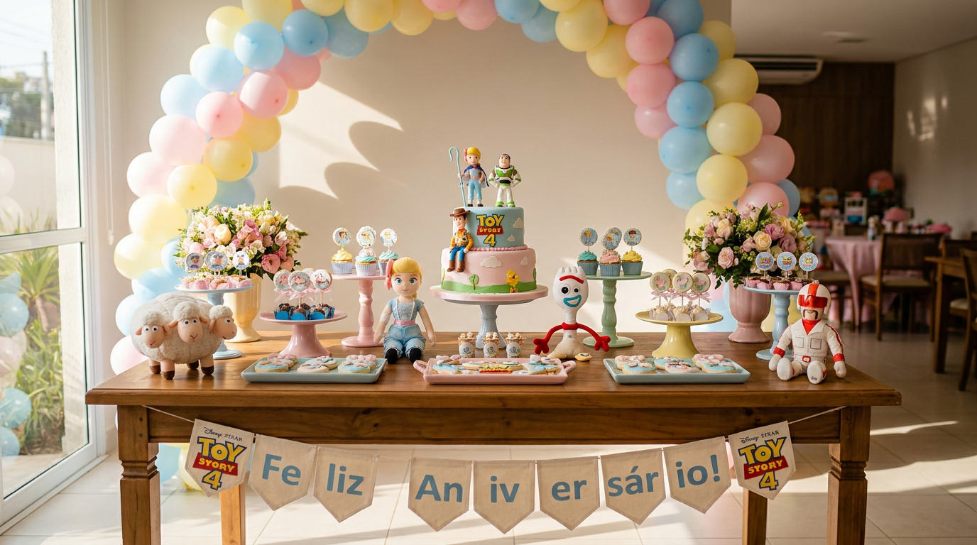 Festa Toy Story 4: Bo Peep e a Nova Aventura