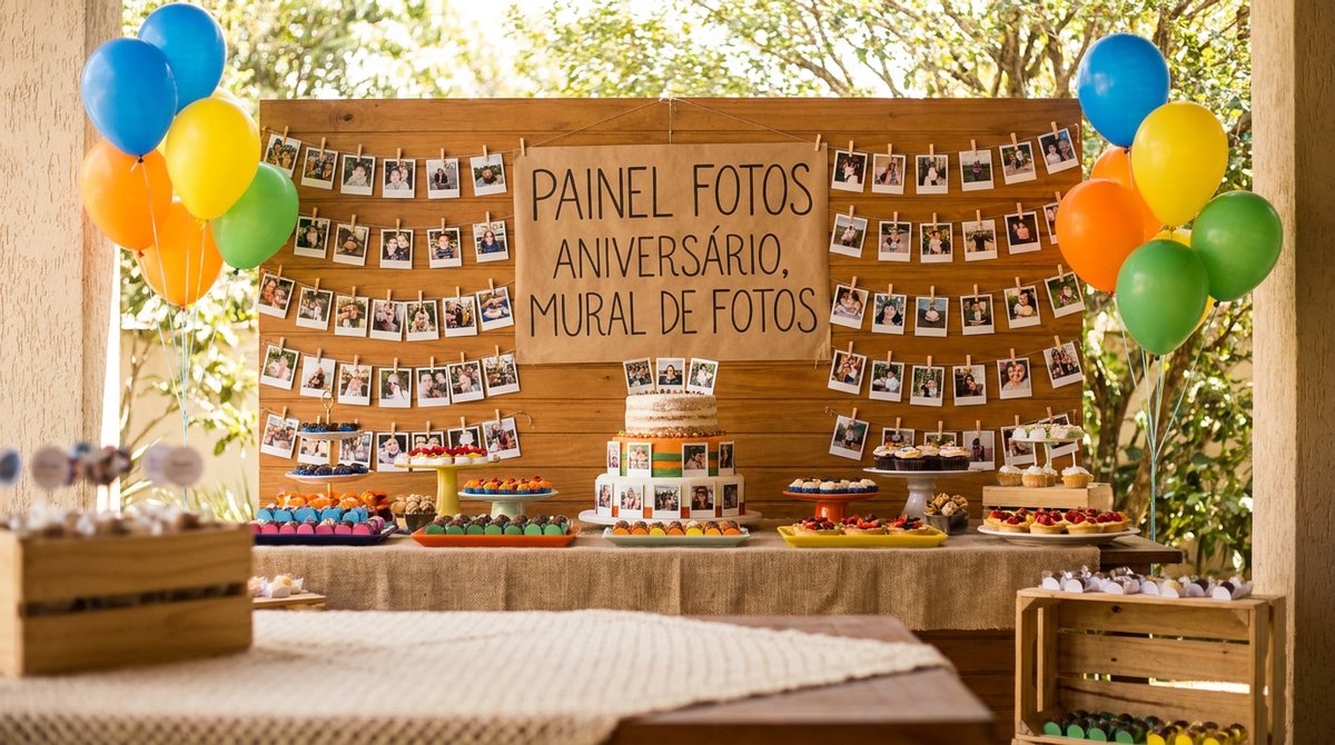 Painel de Fotos no Aniversário: Ideias que Emocionam os Convidados