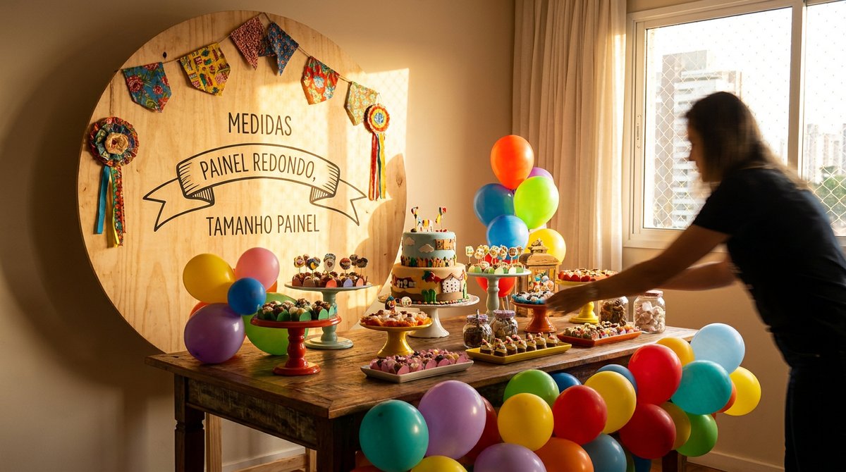 Painel Redondo: Medidas Ideais para Cada Espaço de Festa