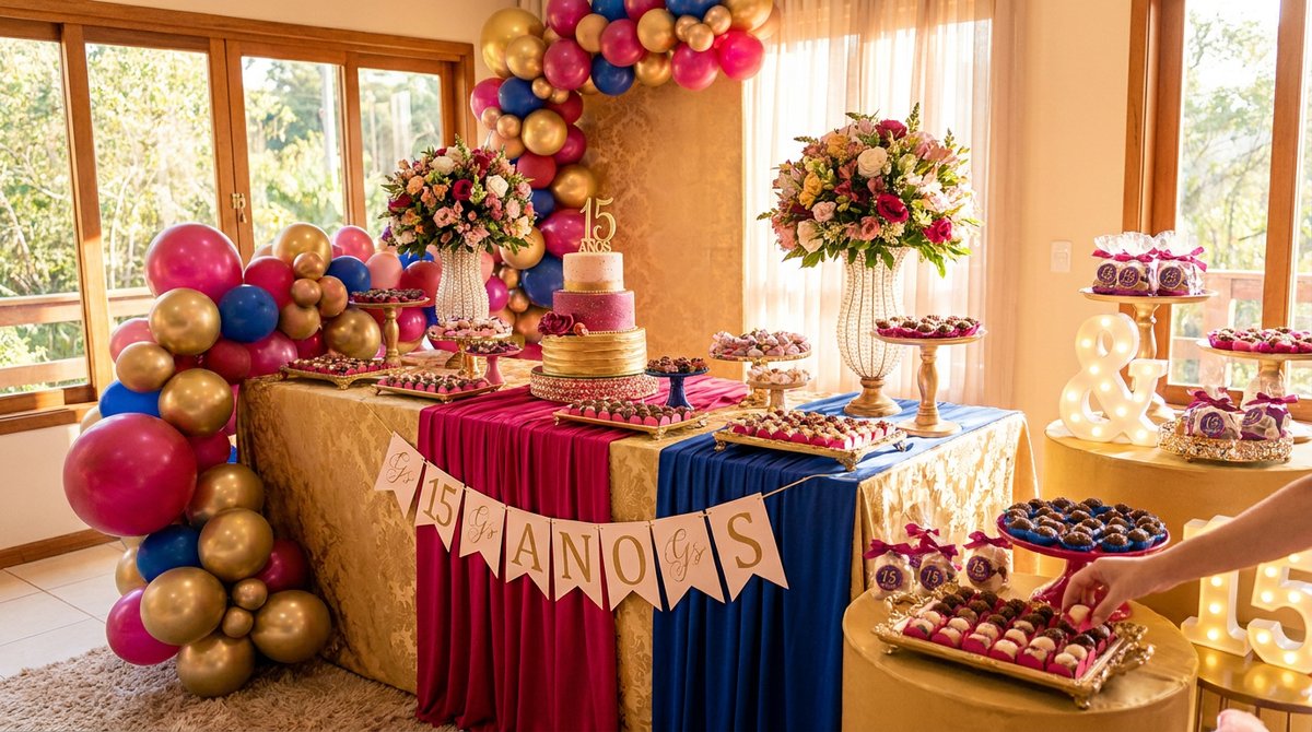 Como Decorar Festa de 15 Anos com Luxo sem Gastar Muito