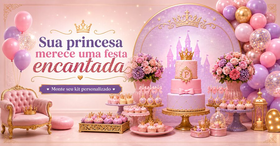 Sua princesa merece uma festa encantada